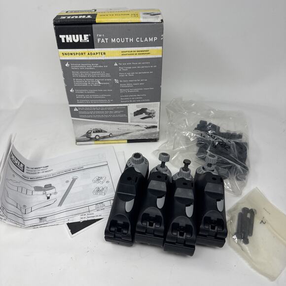 NOS NEW THULE FAT MOUTH CLAMPS FM-1 UNIVERSAL MOUNT Snowsport - Picture 1 of 5